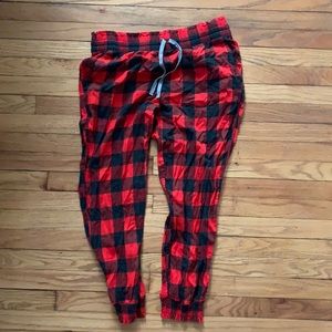 Aerie Buffalo plaid joggers